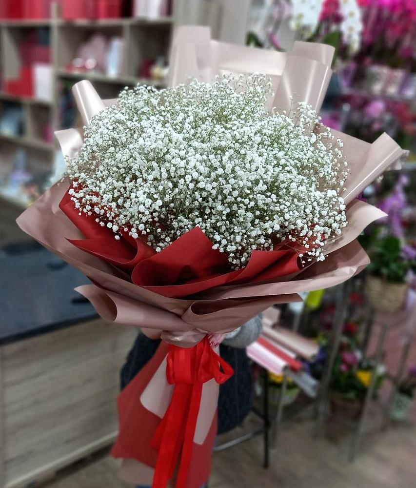 Букет Белые хлопья в Кулебаки Букет цветов из: Гипсофила в Кулебаки