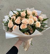 Букет Кремовые розы Латте в Кулебаки